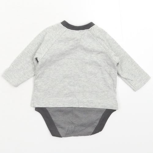 NEXT Baby Grey   Babygrow One-Piece Size 0-3 Months