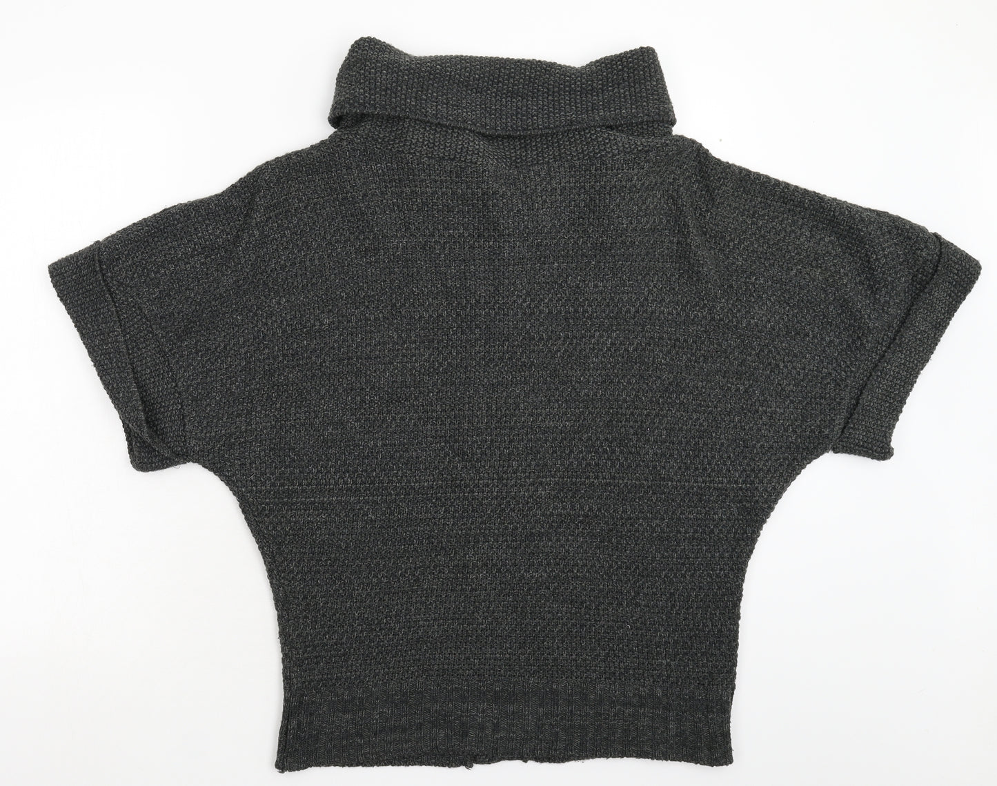 River Island Womens Grey  Knit Cardigan Jumper Size 16