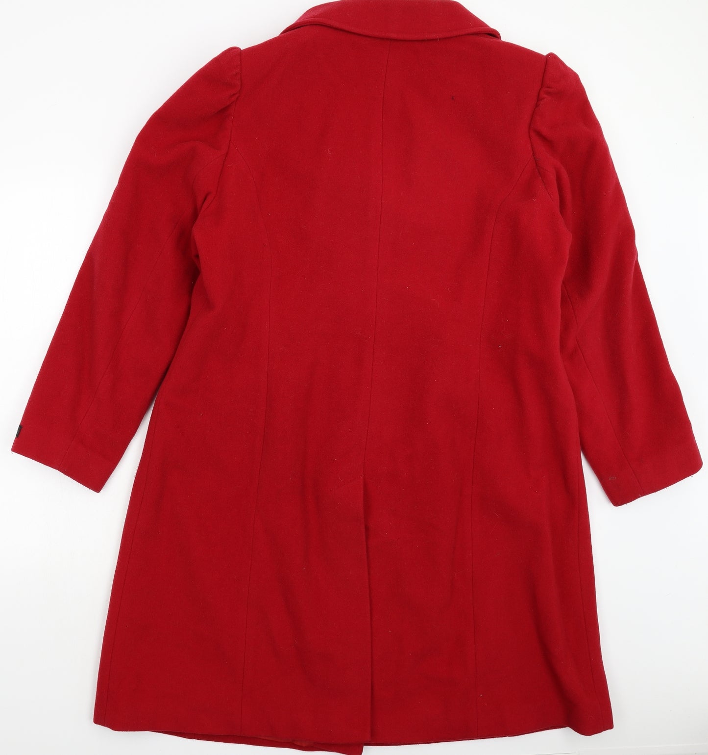 Marks and Spencer Womens Red   Overcoat Coat Size 20