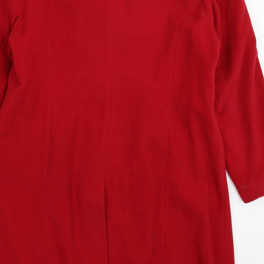 Marks and Spencer Womens Red   Overcoat Coat Size 20