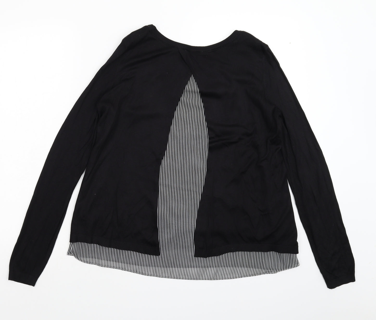 H&M Womens Black  Knit Pullover Jumper Size M