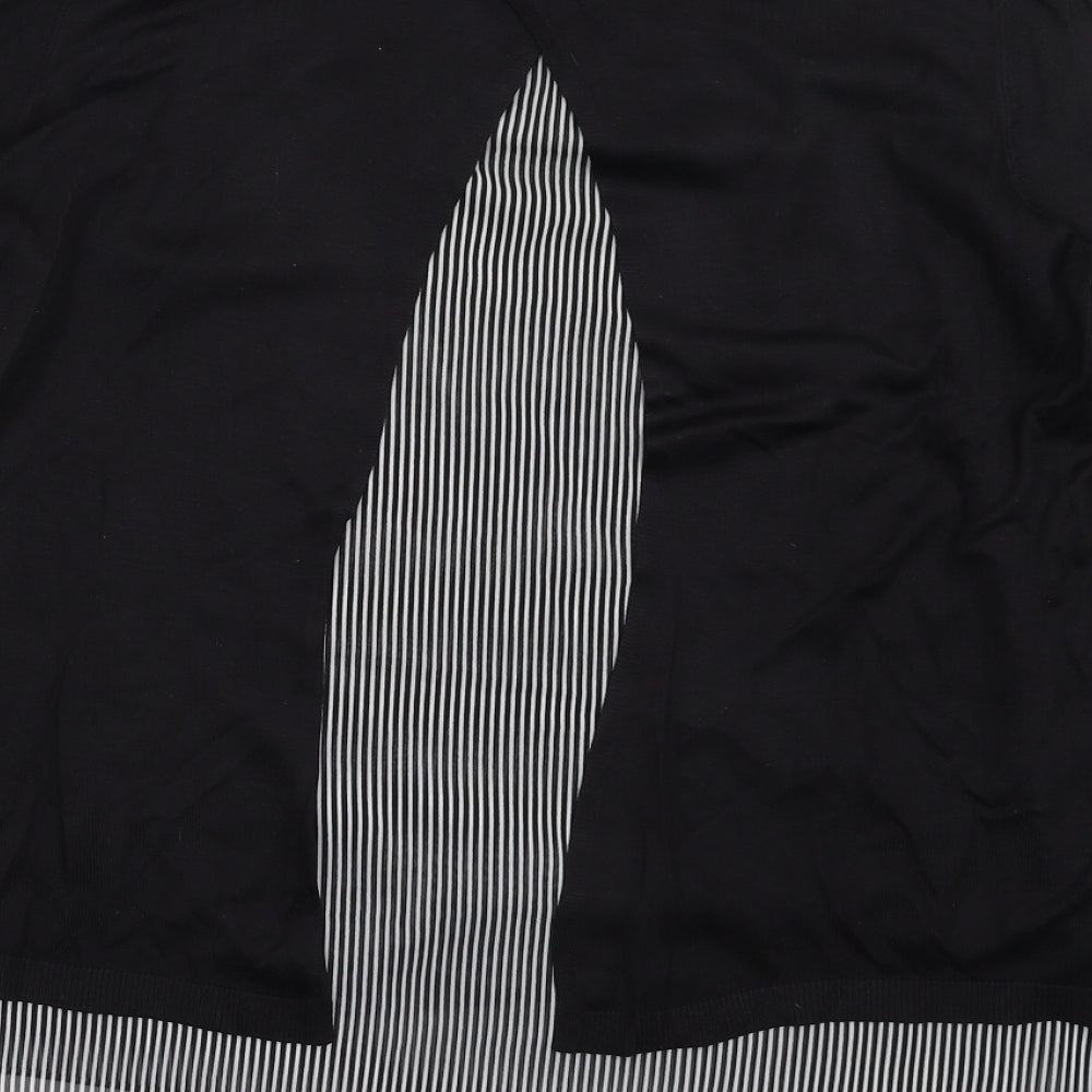 H&M Womens Black  Knit Pullover Jumper Size M