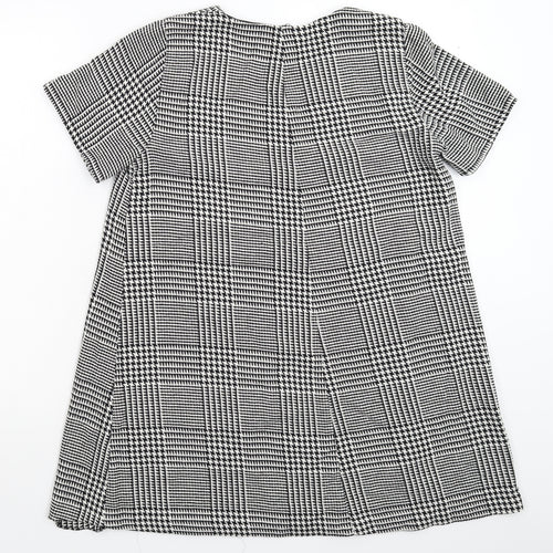 Zara Womens Grey Houndstooth  Mini  Size M