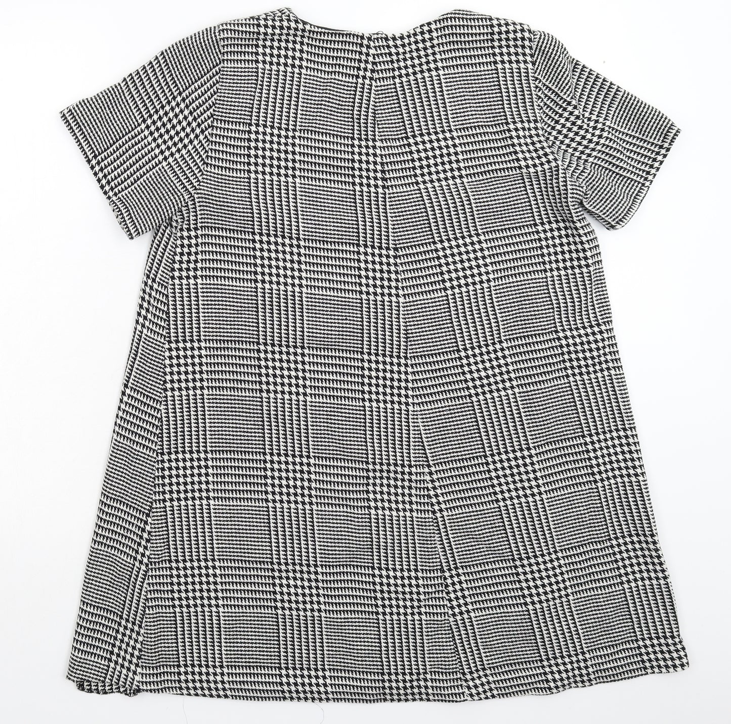 Zara Womens Grey Houndstooth  Mini  Size M