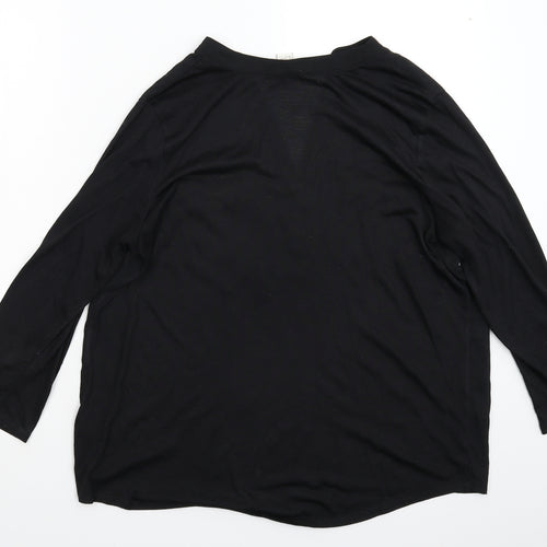 H&M Womens Black   Basic Blouse Size M