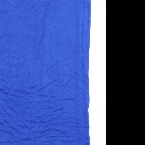 Topshop Womens Blue   Straight & Pencil Skirt Size 10