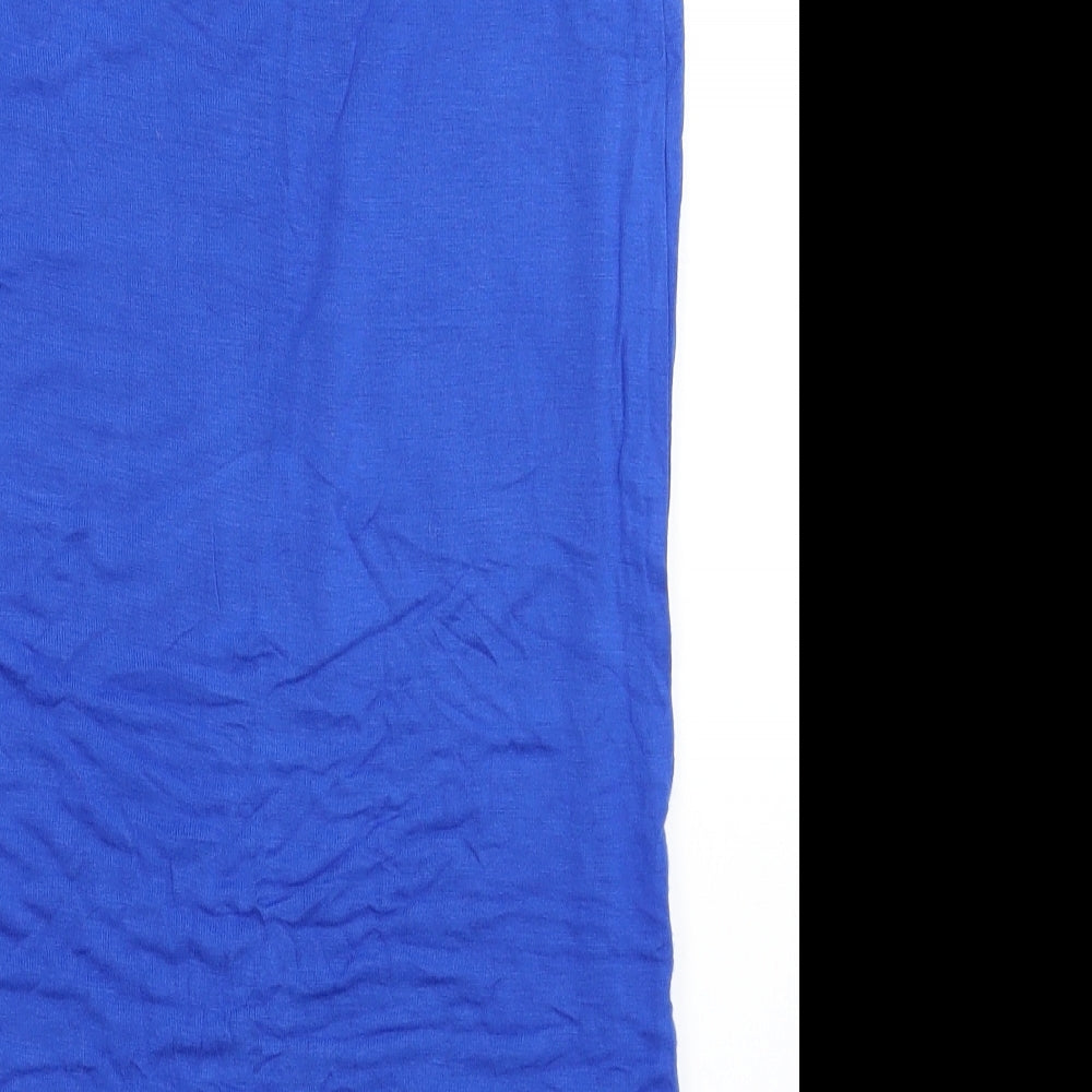 Topshop Womens Blue   Straight & Pencil Skirt Size 10