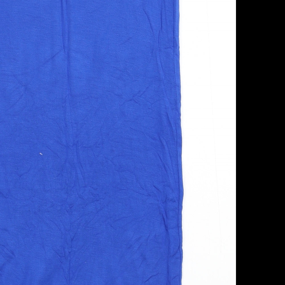 Topshop Womens Blue   Straight & Pencil Skirt Size 10