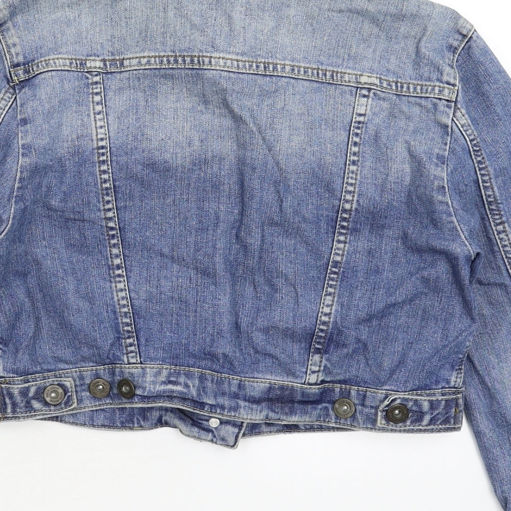 Topshop Womens Blue  Denim Jacket  Size 12