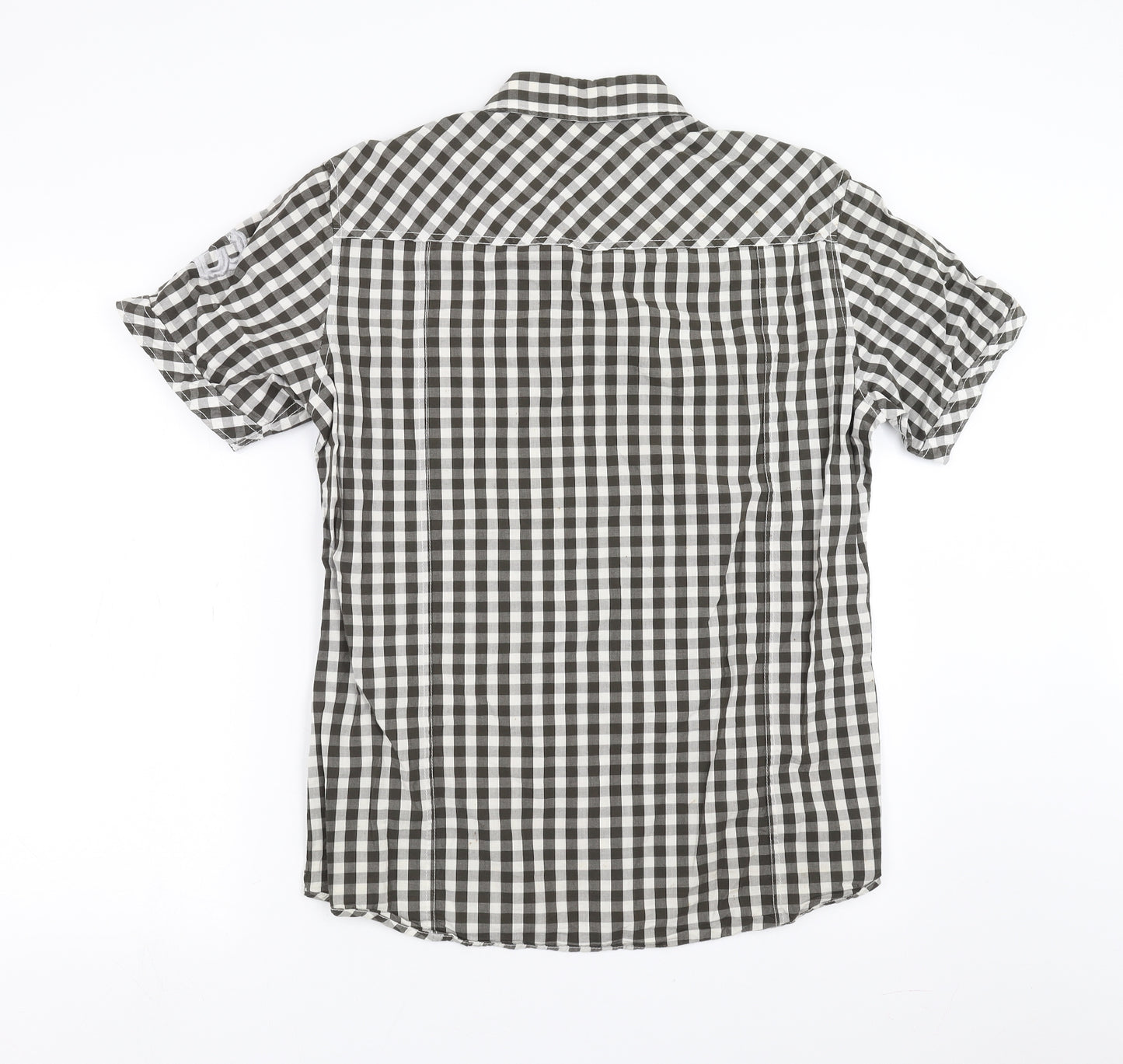 Esprit Mens Green Check   Button-Up Size L