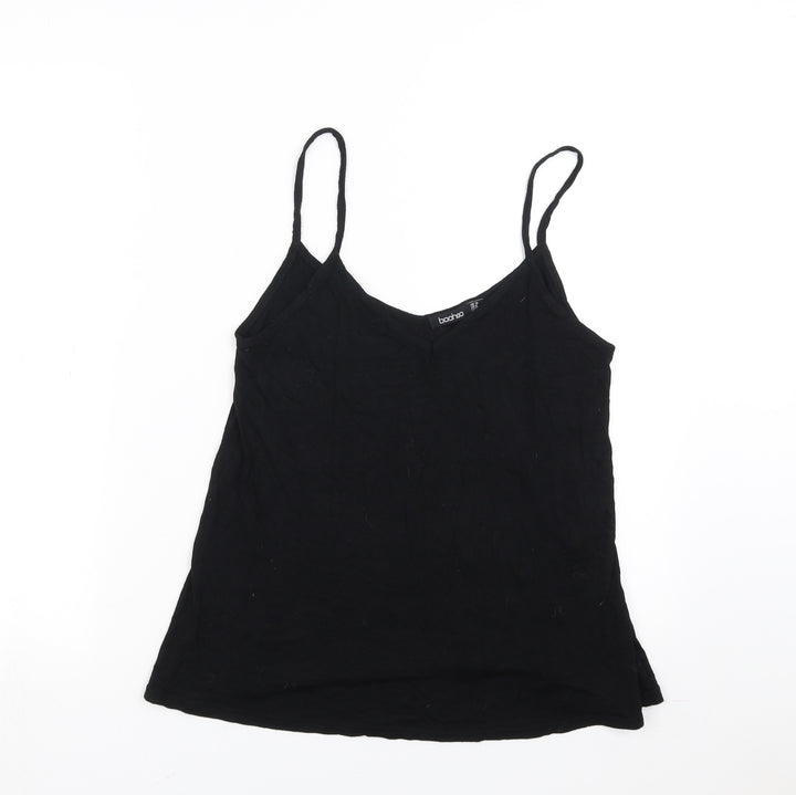 Boohoo Womens Black Camisole Blouse Size 10