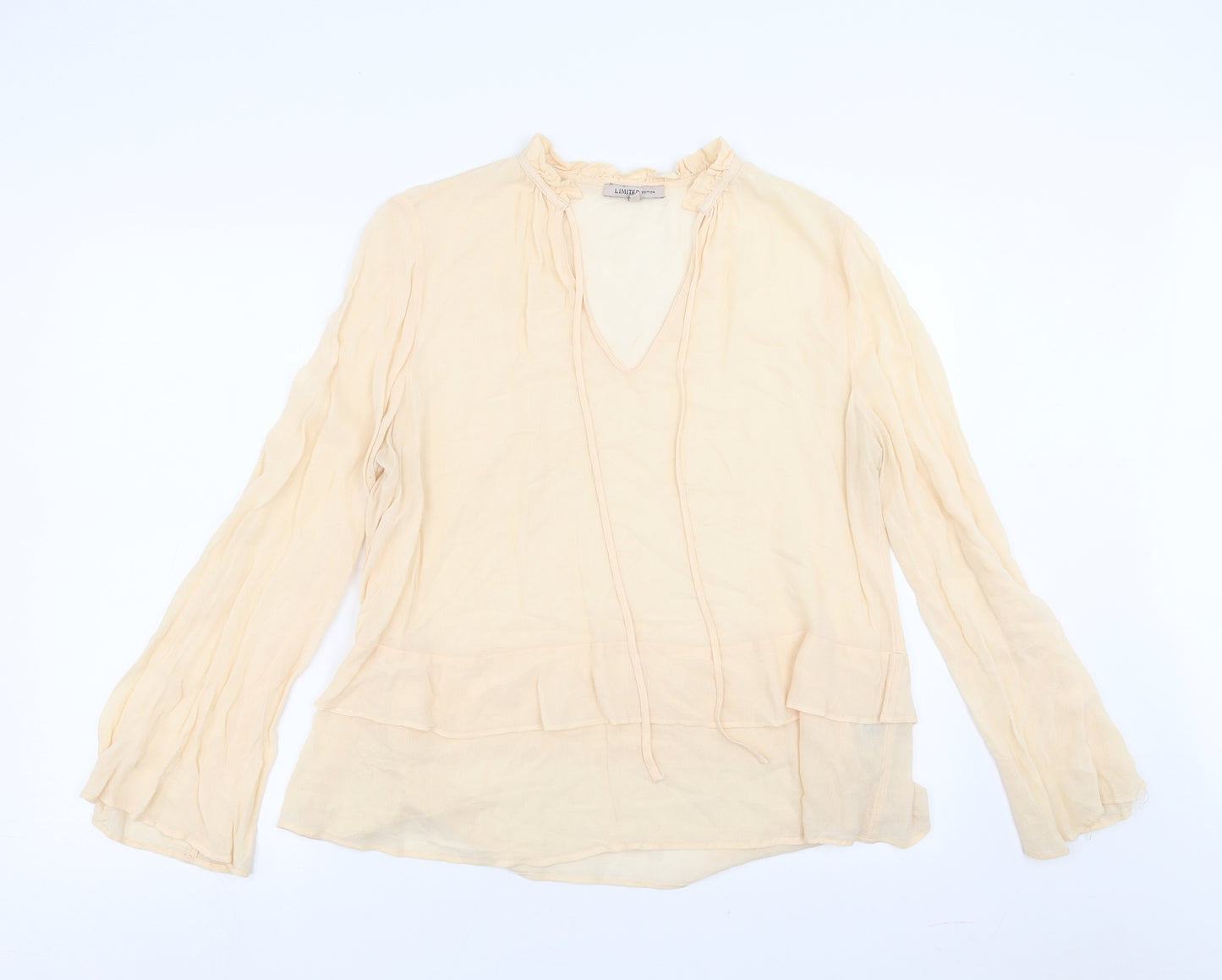 Marks and Spencer Womens Orange   Basic Blouse Size 12  - Peach colour