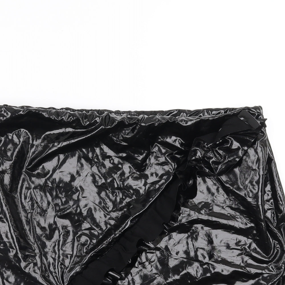 Missguided Womens Black   Mini Skirt Size 16  - Ruffle detail