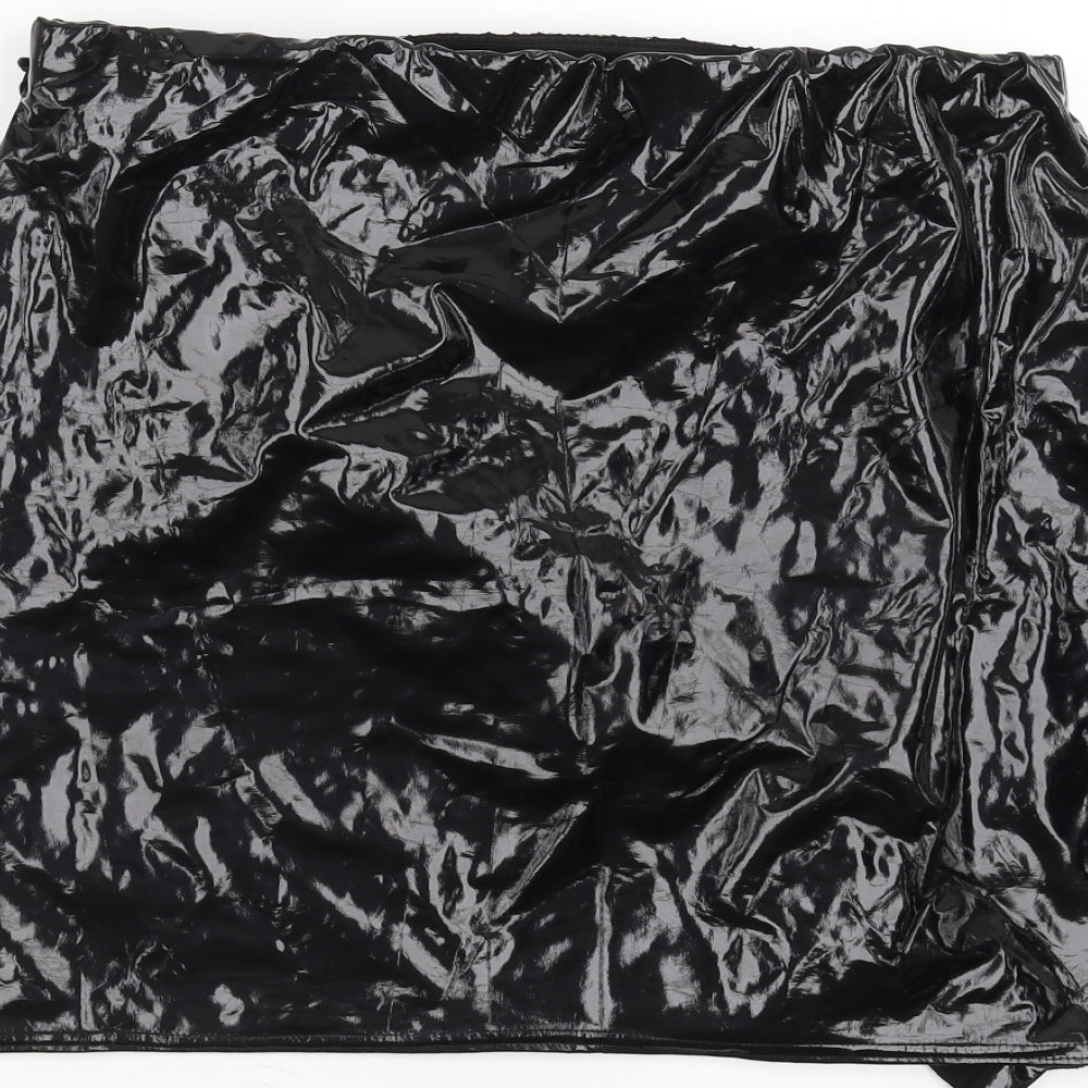 Missguided Womens Black   Mini Skirt Size 16  - Ruffle detail