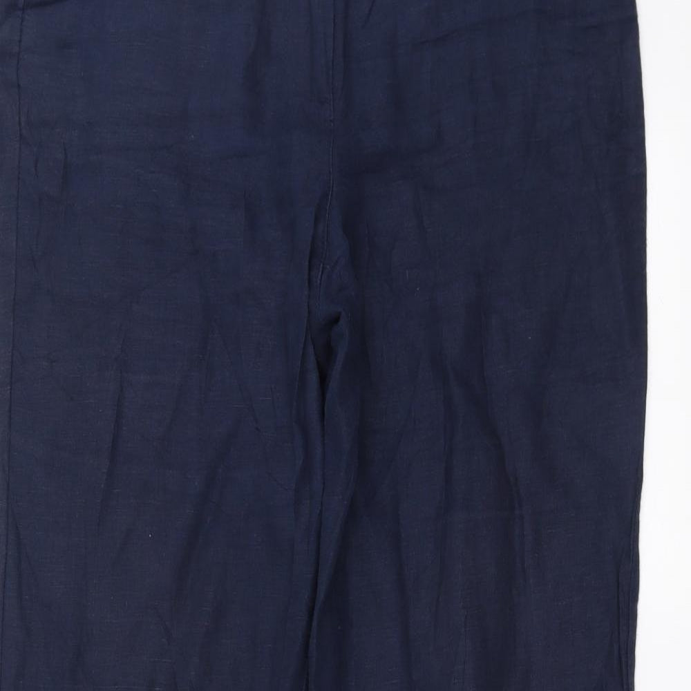 Monsoon Womens Blue   Trousers  Size 10 L29 in