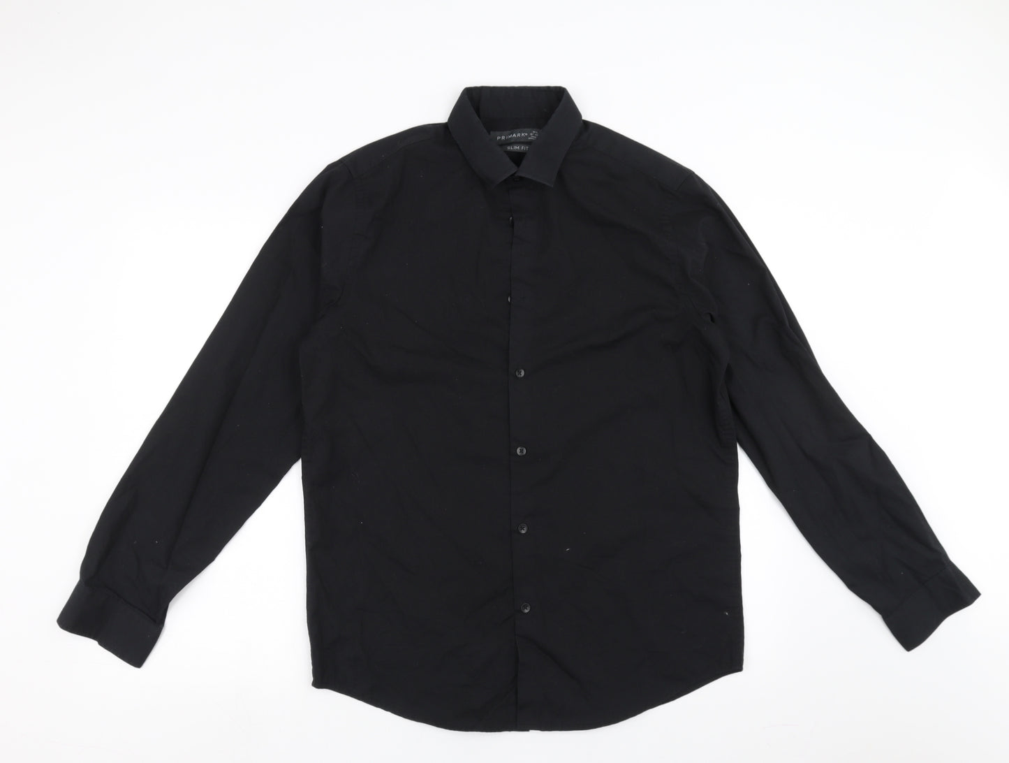 Primark Mens Black    Dress Shirt Size M
