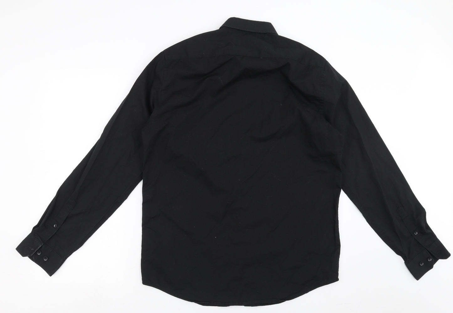 Primark Mens Black    Dress Shirt Size M