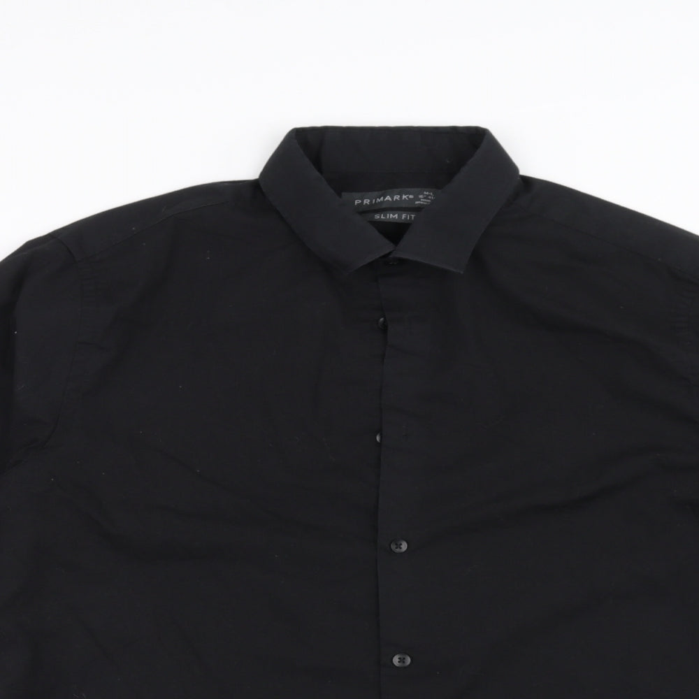 Primark Mens Black    Dress Shirt Size M