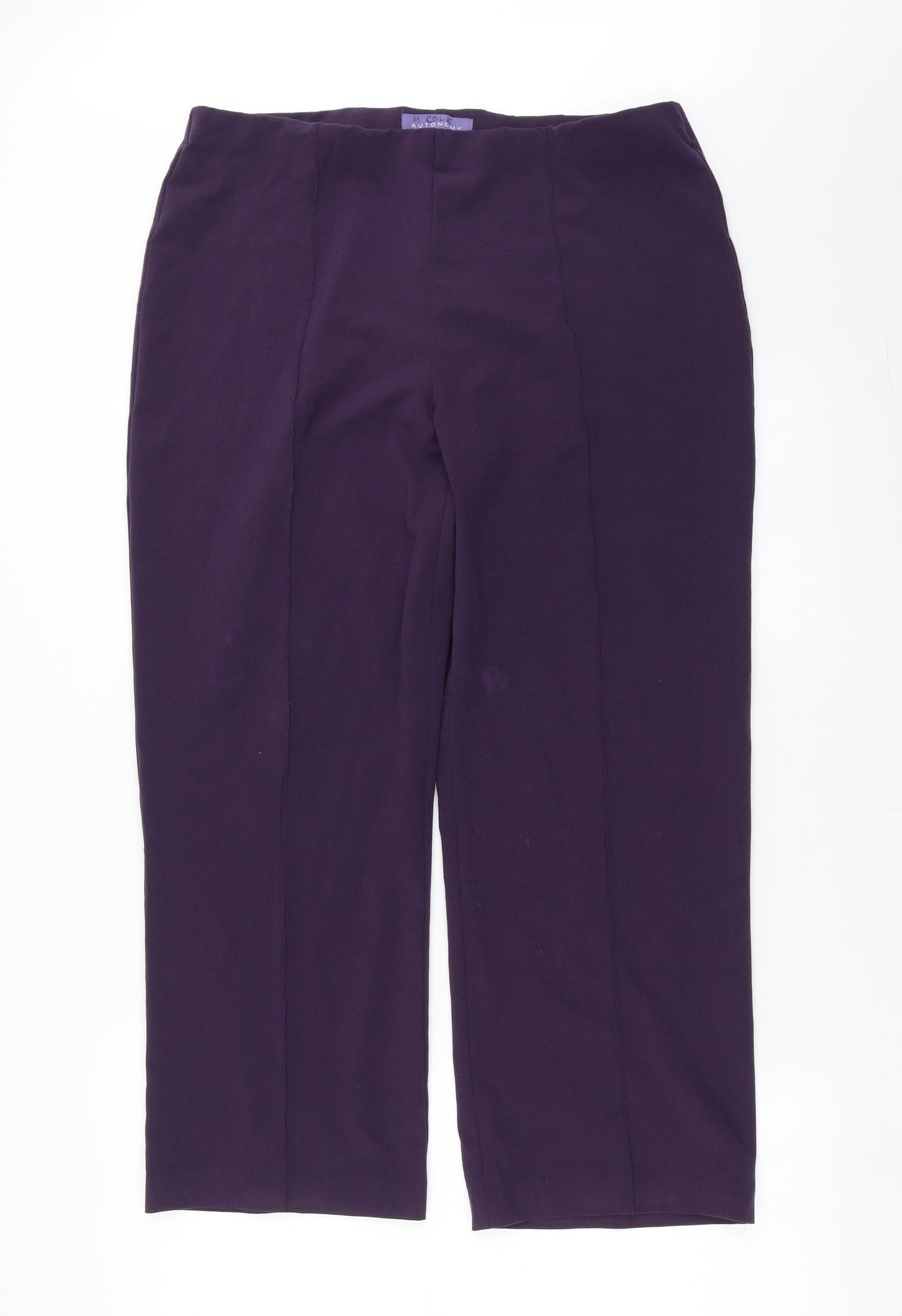Autonomy Womens Purple   Trousers  Size 16 L27 in