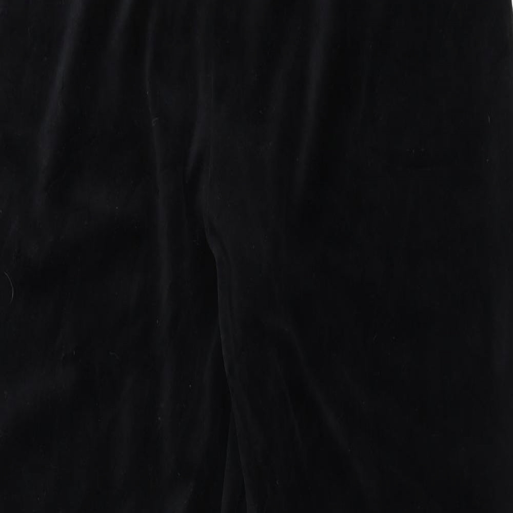 Preworn Womens Black   Trousers  Size 30 in L30 in - Velvet feel