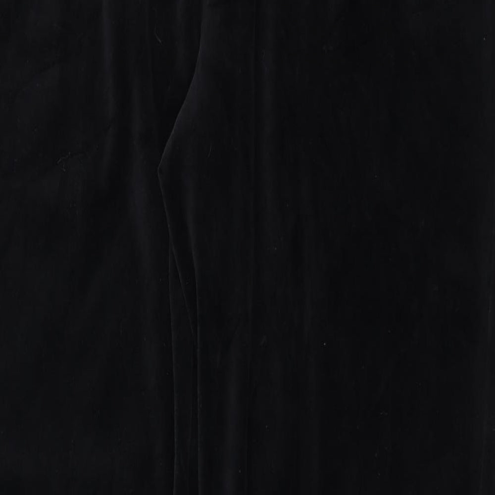 Preworn Womens Black   Trousers  Size 30 in L30 in - Velvet feel