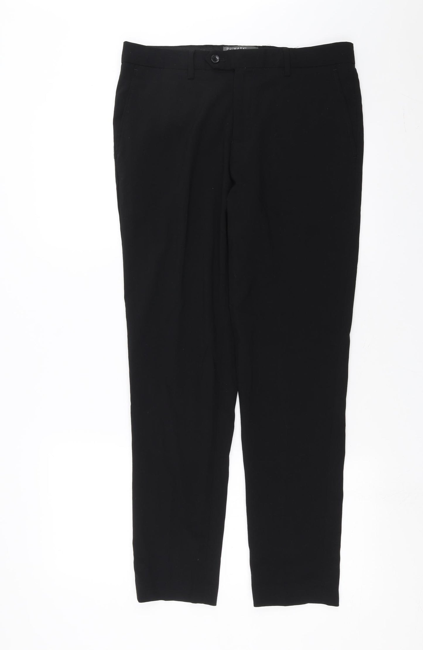 Primark Mens Black   Trousers  Size 32 in L30 in - skinny fit