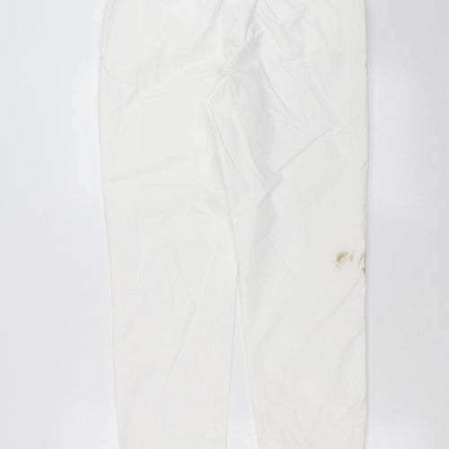 Marks and Spencer Womens White   Trousers  Size 10 L29 in