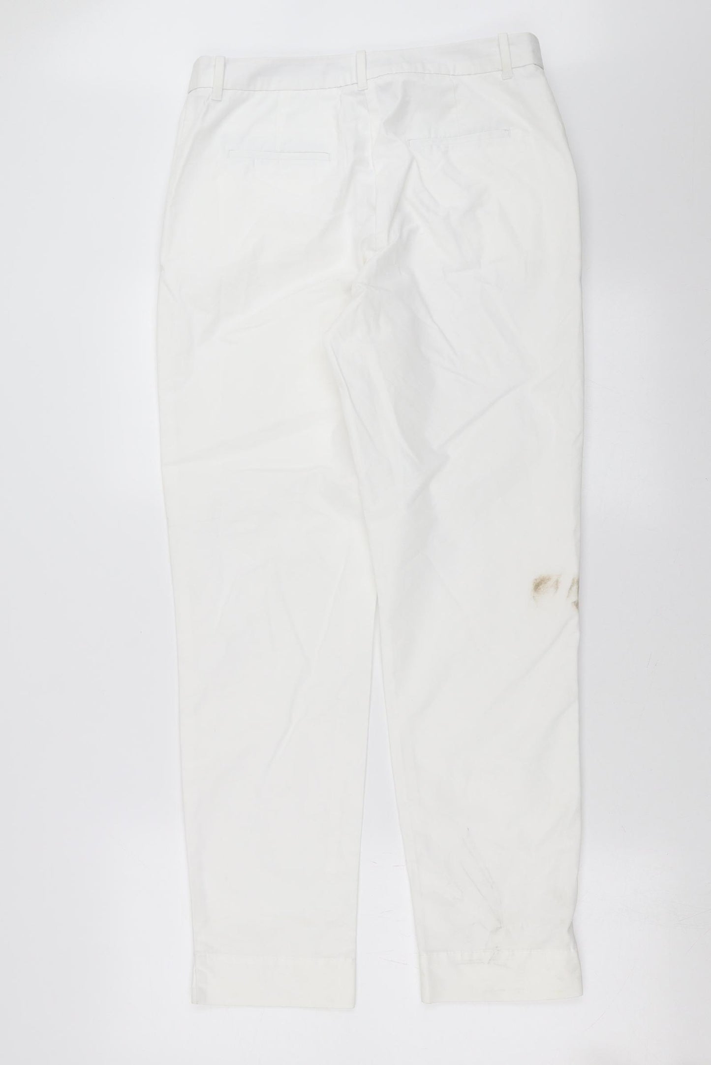 Marks and Spencer Womens White   Trousers  Size 10 L29 in