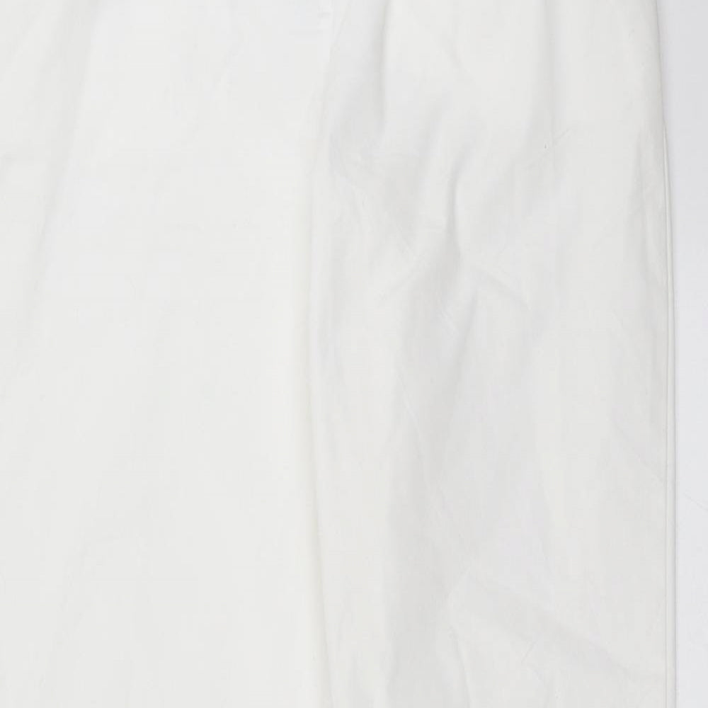 Marks and Spencer Womens White   Trousers  Size 10 L29 in
