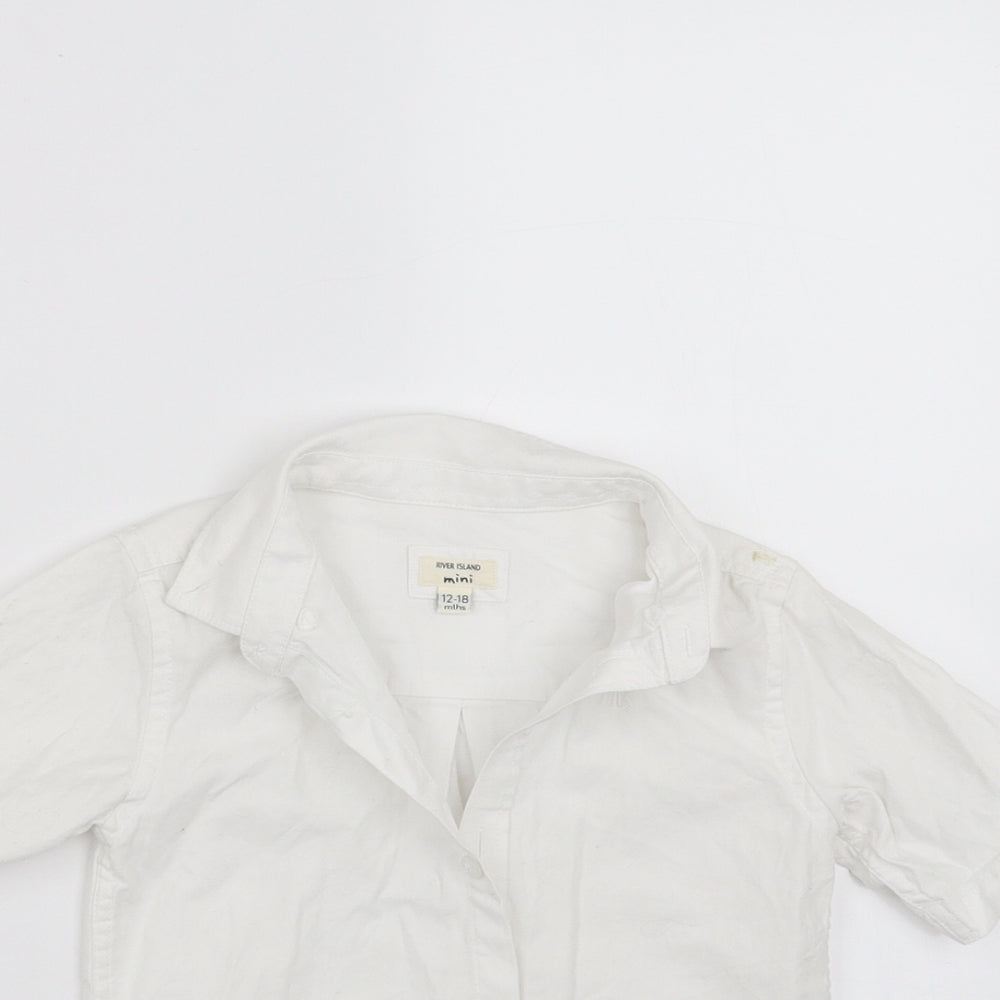 River Island Boys White   Basic Button-Up Size 12-18 Months