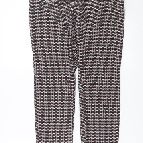 NEXT Womens Purple Geometric  Trousers  Size 12 L27 in