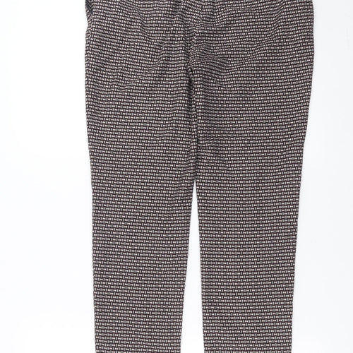 NEXT Womens Purple Geometric  Trousers  Size 12 L27 in
