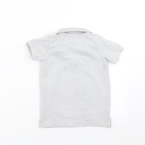 Marks and Spencer Boys Grey   Basic Polo Size 4-5 Years