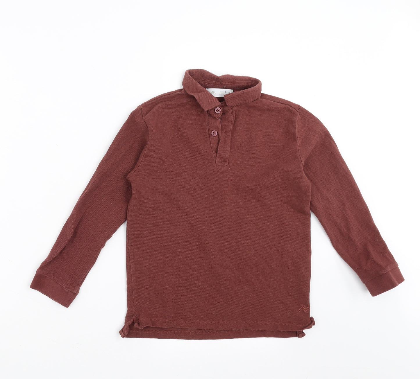 Zara Boys Brown   Basic Polo Size 8 Years