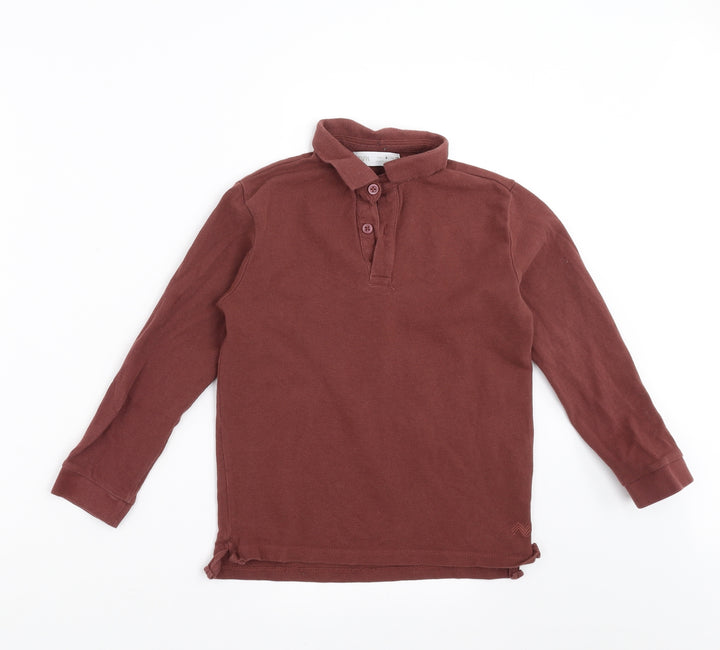 Zara Boys Brown   Basic Polo Size 8 Years