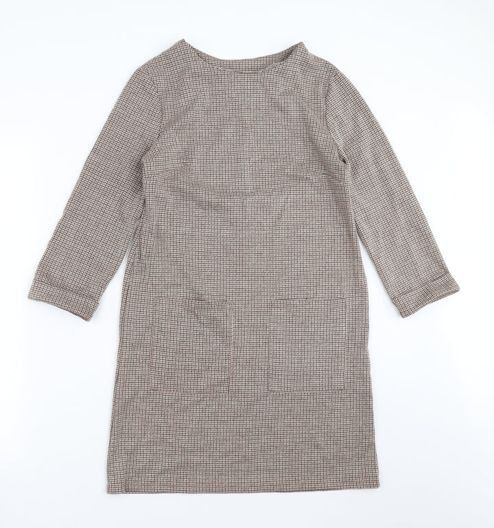 Primark Womens Brown Geometric Shift Size 10