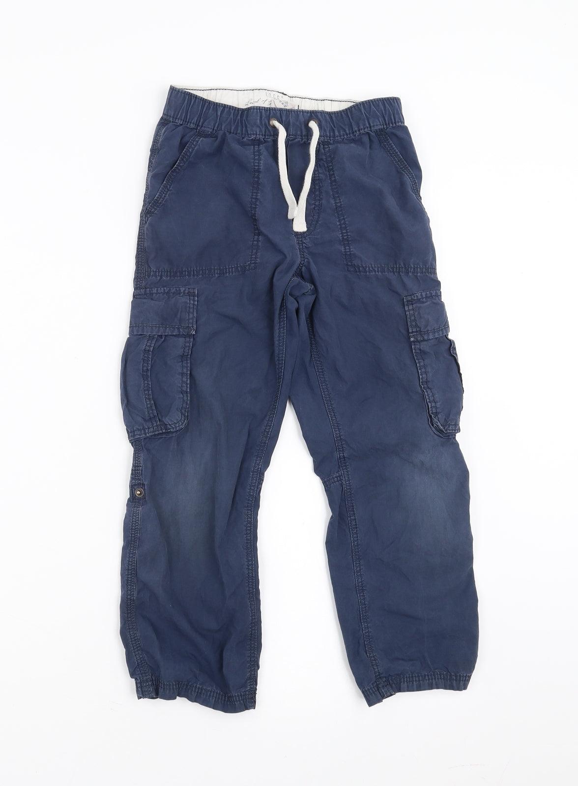 H&M Boys Blue   Cargo Trousers Size 6-7 Years