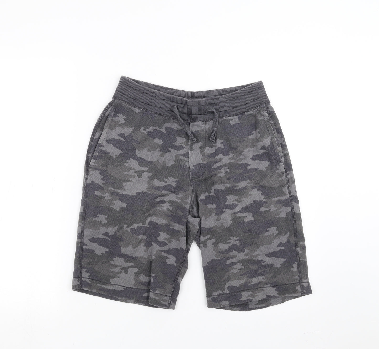 Uniqlo Mens Grey Camouflage  Sweat Shorts Size S