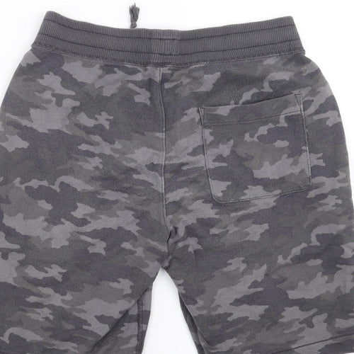 Uniqlo Mens Grey Camouflage  Sweat Shorts Size S