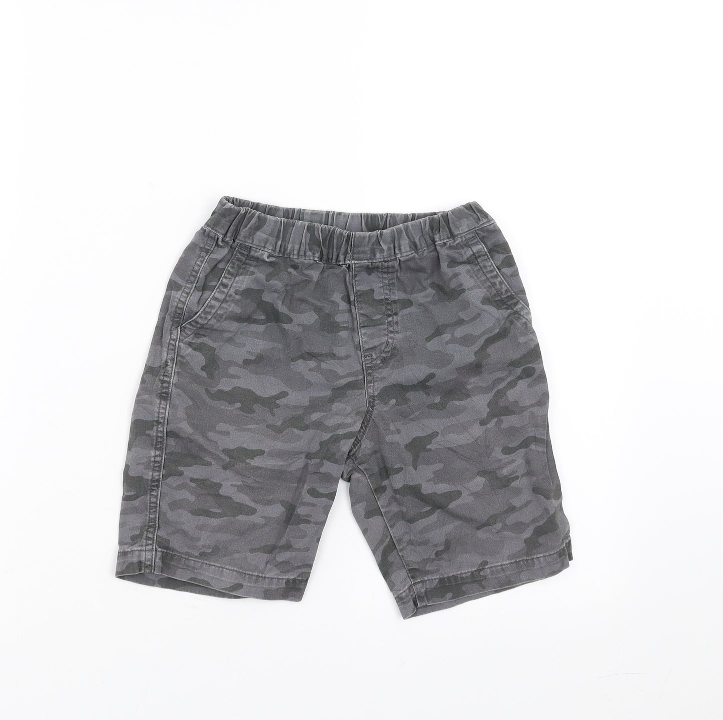 Uniqlo Boys Grey Camouflage  Bermuda Shorts Size 5-6 Years