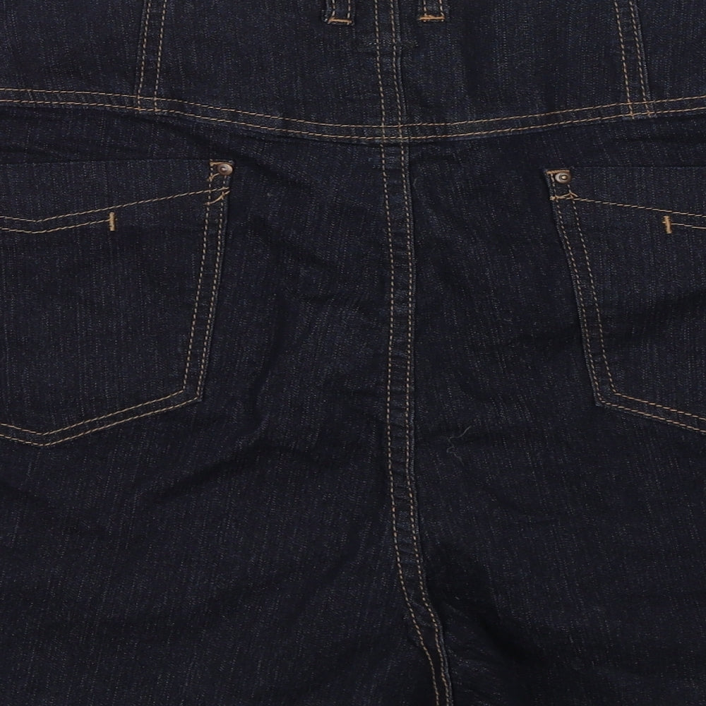 Inspire Womens Blue  Denim Paperbag Shorts Size 26
