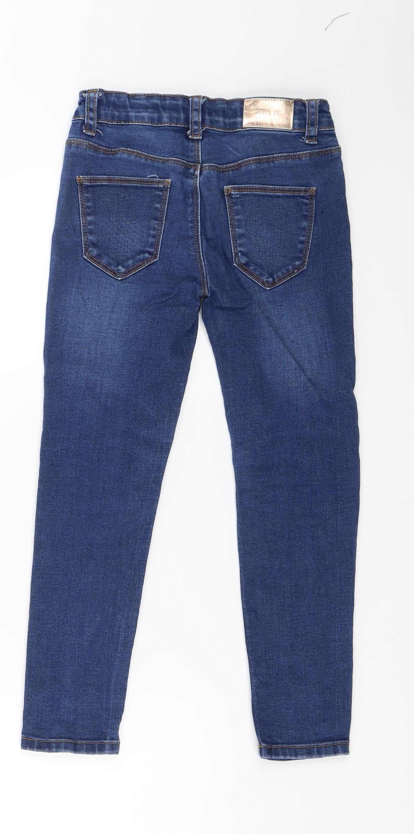 Primark Girls Blue  Denim Skinny Jeans Size 6-7 Years