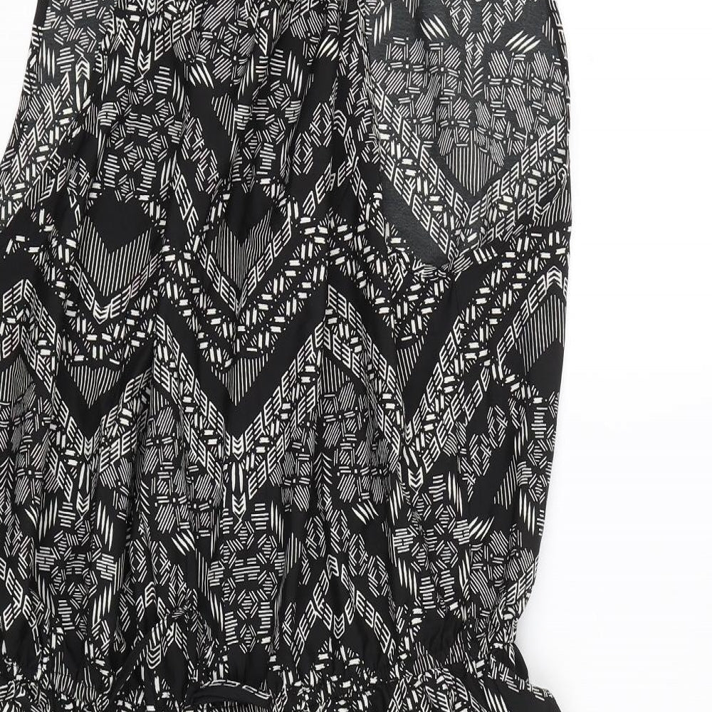 Pep&co Womens Black Geometric  Jumpsuit One-Piece Size 22  - summer