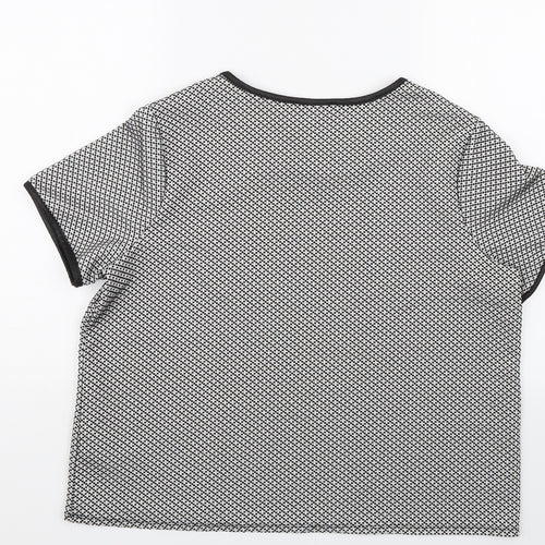 Georgeq Womens White Polka Dot  Pullover Jumper Size 14