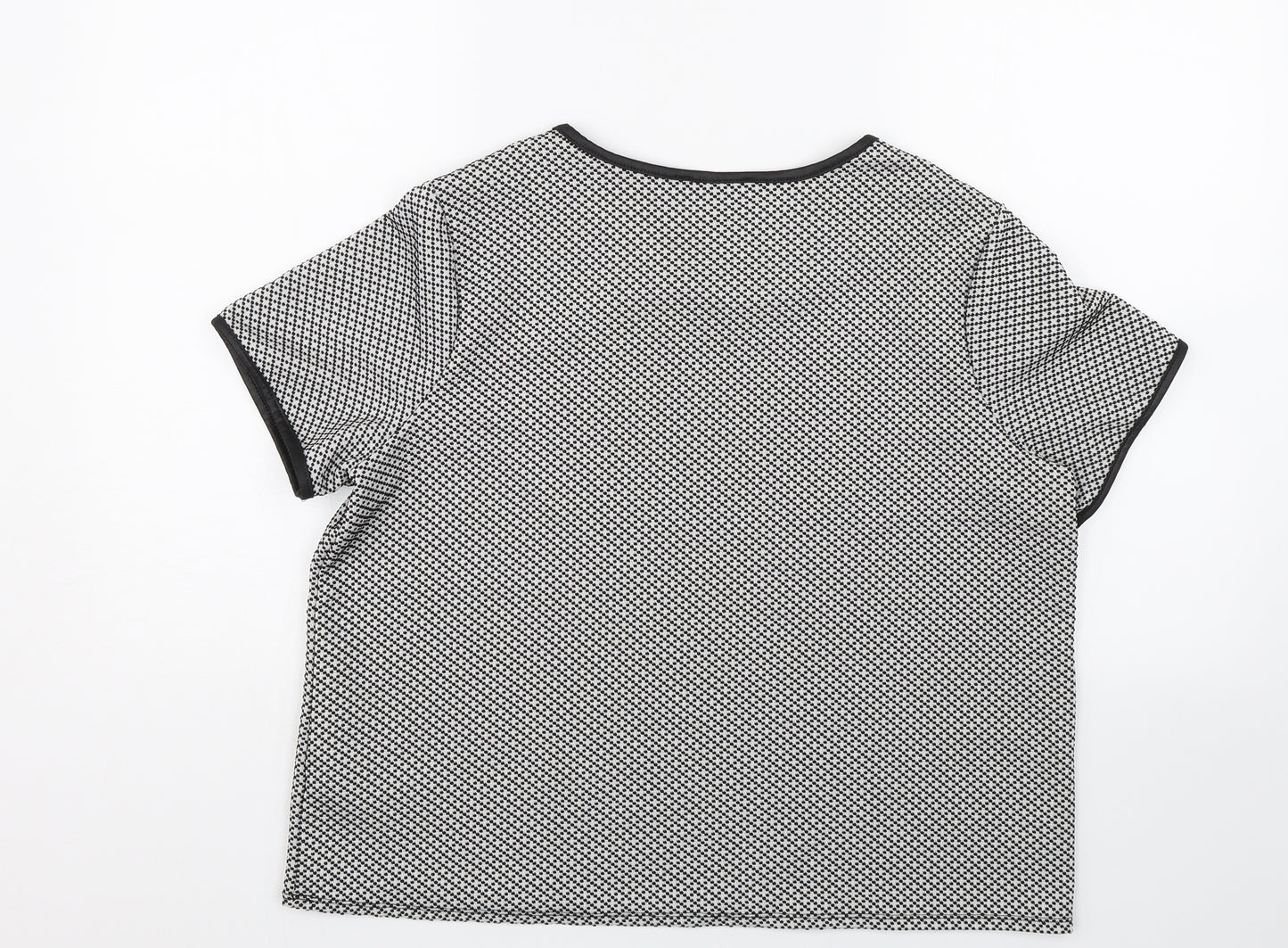 Georgeq Womens White Polka Dot  Pullover Jumper Size 14