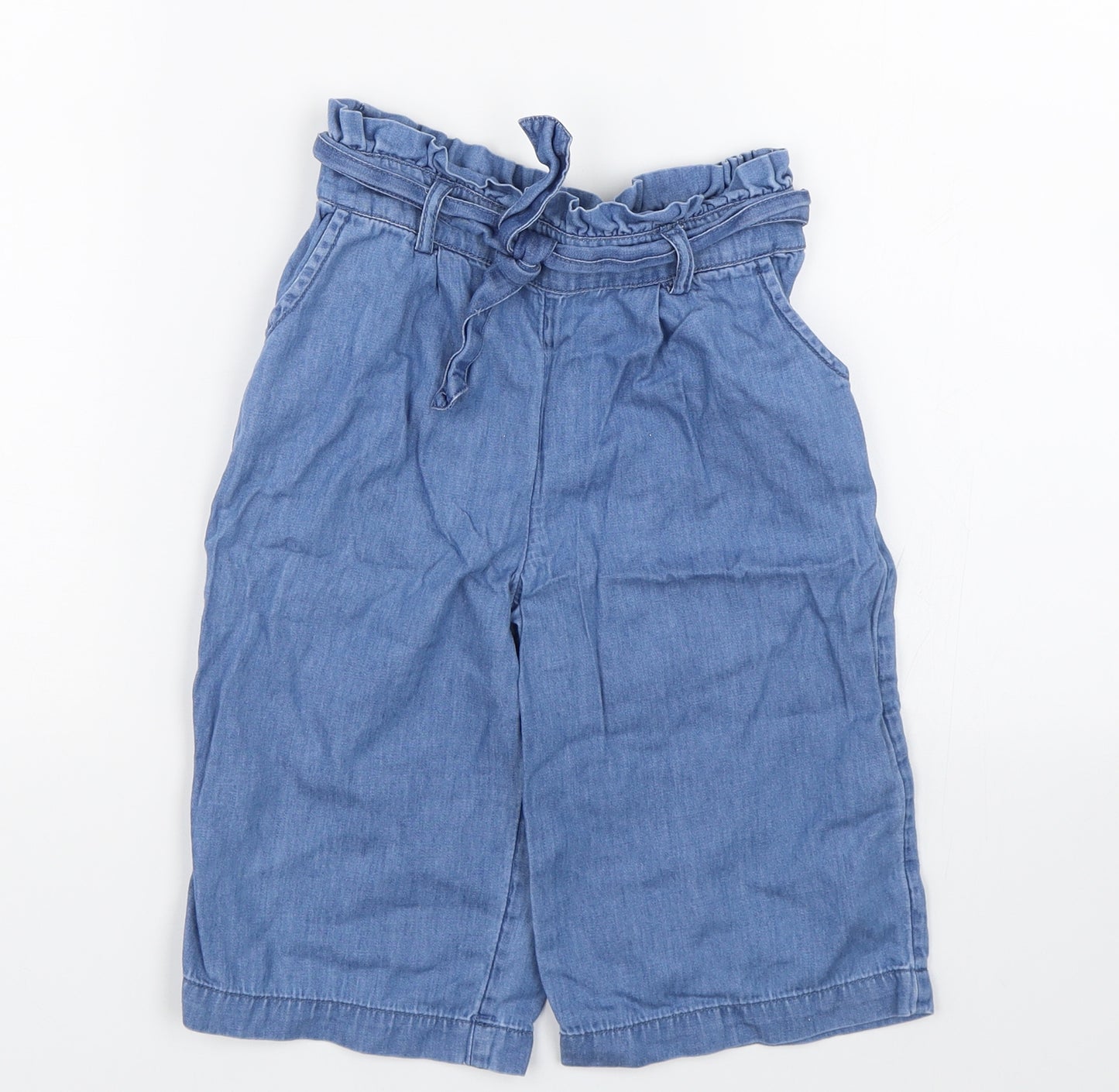 TU Girls Blue   Capri Trousers Size 5 Years