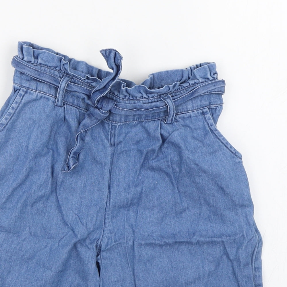 TU Girls Blue   Capri Trousers Size 5 Years