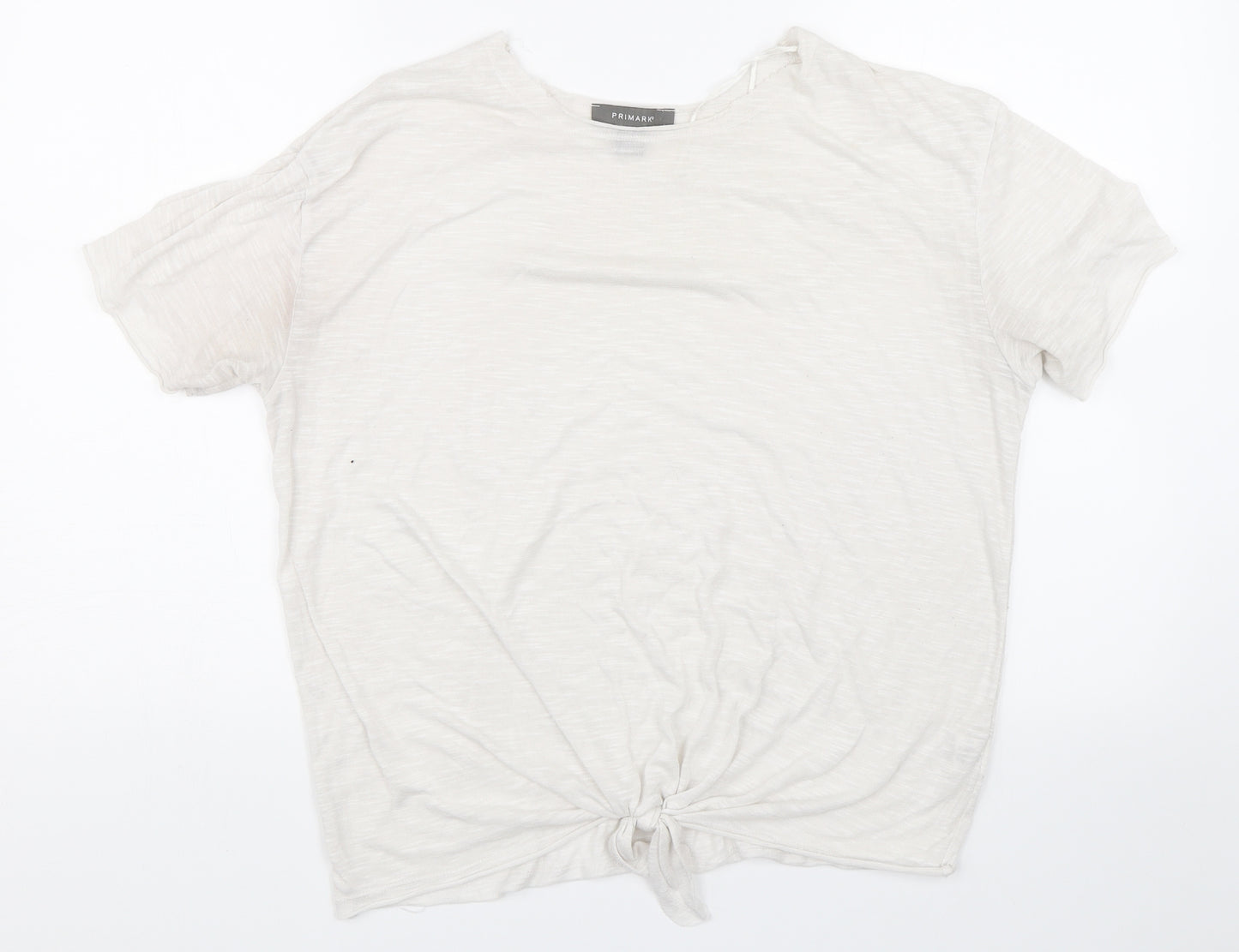 Primark Womens White   Basic T-Shirt Size 14