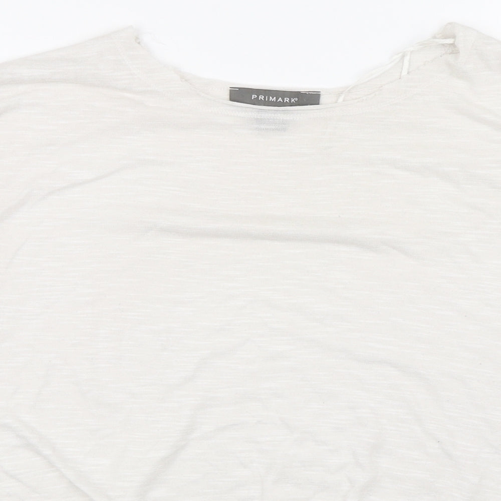 Primark Womens White   Basic T-Shirt Size 14