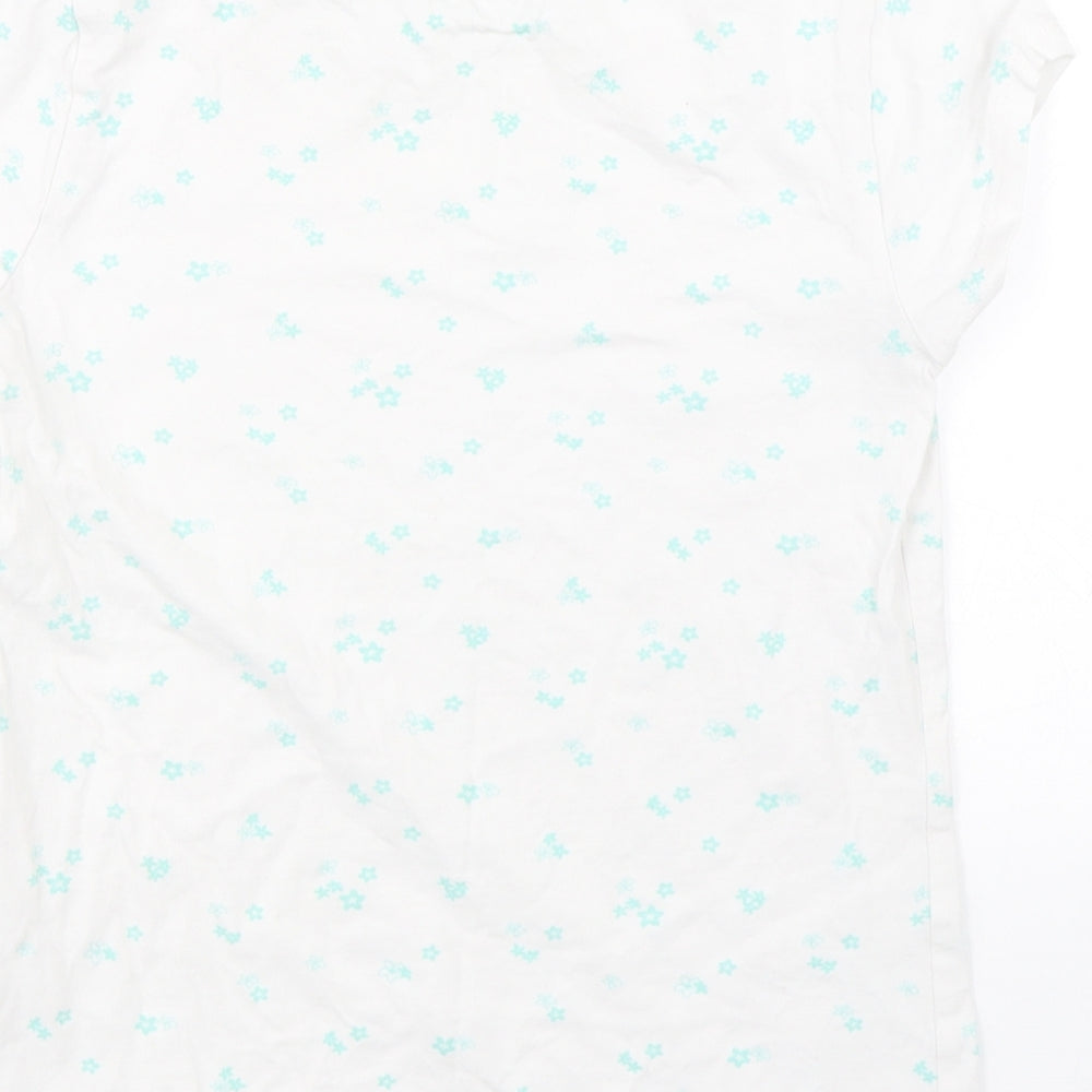 George Girls White Floral  Top Pyjama Top Size 10-11 Years
